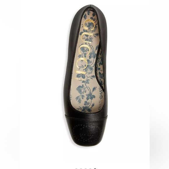 Gucci NEW with box and 2 dust bags ballerina shoes in black 36.5. Authentic. - Picture 3 of 6
